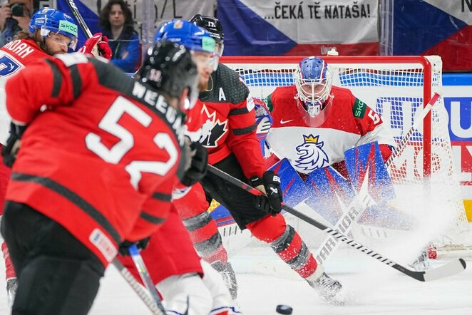 Kanados – Čekijos rungtynių akimirka | IIHF nuotr.
