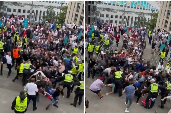 Anglijos fanai siaučia | „Twitter“ nuotr.