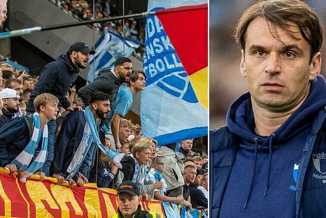 „Malmo FF“ sirgaliai ir Milošas Milojevičius | Organizatorių nuotr.