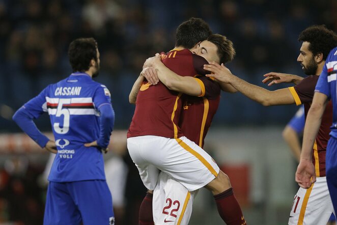 „Roma“ - „Sampdoria“ rungtynių akimirka | Scanpix nuotr.