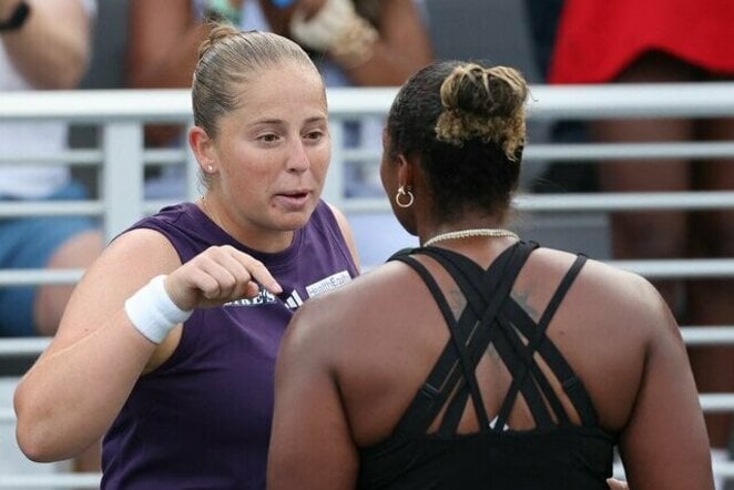 Jelena Ostapenko ir Taylor Townsend | Scanpix nuotr.