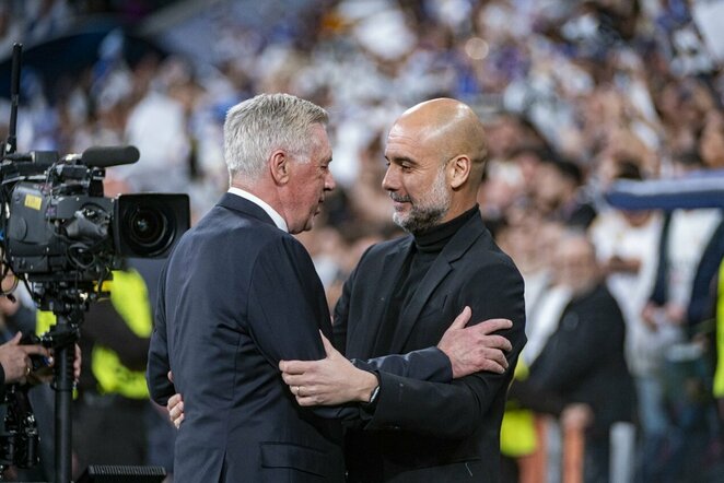 Carlo Ancelotti ir Pepas Guardiola | Scanpix nuotr.
