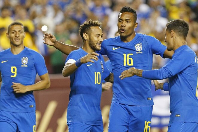 Brazilijos - Salvadoro rungtynių akimirka | Scanpix nuotr.