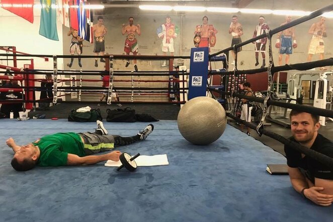 Egidijus Kavaliauskas ir Donatas Januševičius treniruotėje | asmeninio archyvo nuotr.