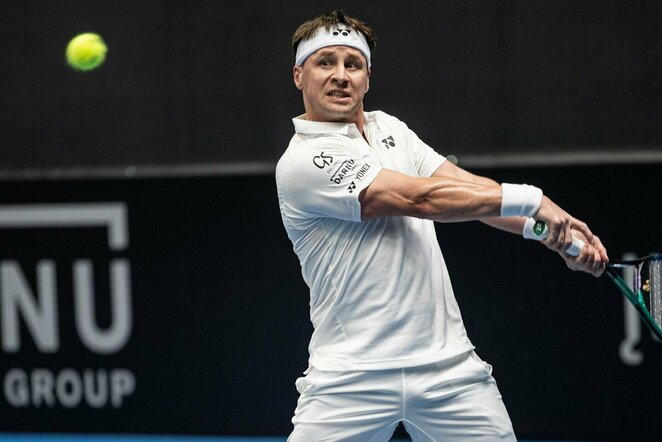 Ričardo Berankio – Jo-Wilfredo Tsonga mačo akimirka | Pauliaus Peleckio / BNS foto nuotr.
