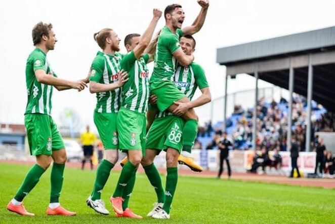 „Žalgiris“ švenčia įvartį | zalgiris-vilnius.lt nuotr.