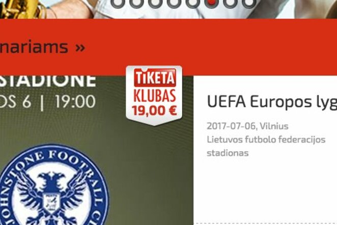 Bilietai: “Trakai“ - “St.Johnstone“ | Organizatorių nuotr.