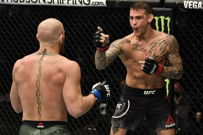 Conoras McGregoras ir Dustinas Poirier | Organizatorių nuotr.