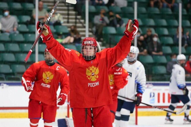 Amerikiečių ir rusų rungtynės | IIHF nuotr.