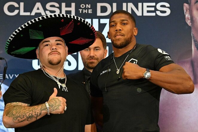 Andy Ruizas ir Anthony Joshua | Scanpix nuotr.