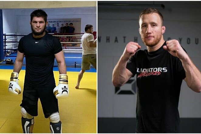 Chabibas Nurmagomedovas ir Justinas Gaethje | Instagram.com nuotr