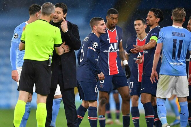 PSG – „Man City“ rungtynių akimirka | Scanpix nuotr.