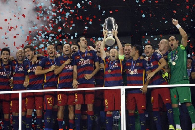 Ispanijos čempionai iškovojo pirmąjį sezono trofėjų | AP/Scanpix nuotr.