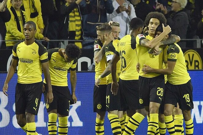 Dortmundo „Borussia“ – Frankfurto „Eintracht“ rungtynių akimirka | Scanpix nuotr.