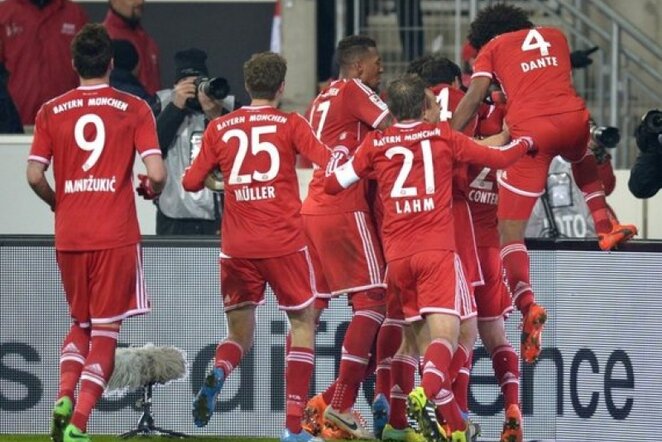 „Bayern“ futbolininkų džiaugsmas | AFP/Scanpix nuotr.