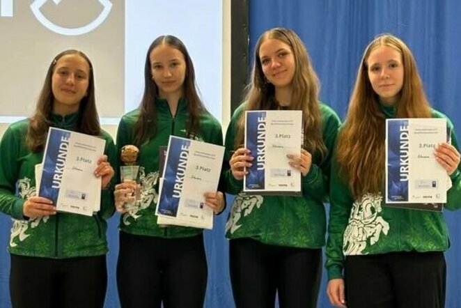 Lietuvos jaunių merginų fechtavimo komanda | Organizatorių nuotr.