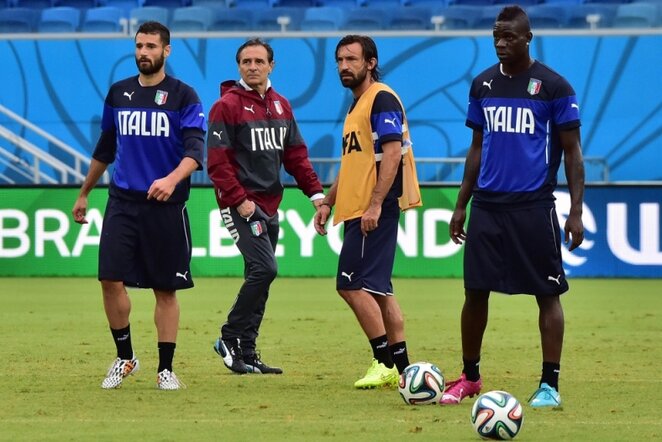 Italijos futbolo rinktinės treniruotė | AFP/Scanpix nuotr.