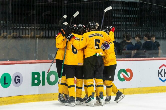 Lietuvių ir korėjiečių rungtynės | IIHF nuotr.