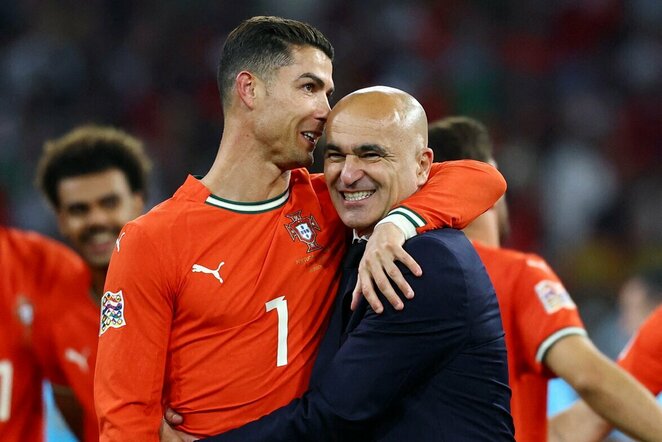 Cristiano Ronaldo ir Roberto Martinezas | Scanpix nuotr.