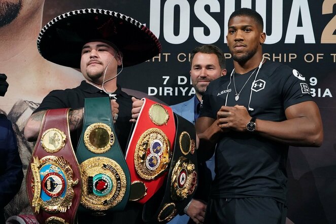 Andy Ruizas ir Anthony Joshua | Scanpix nuotr.