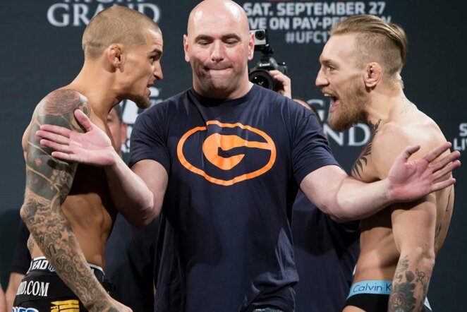 Dustinas Poirier ir Conoras McGregoras 2014-ais metais | Organizatorių nuotr.