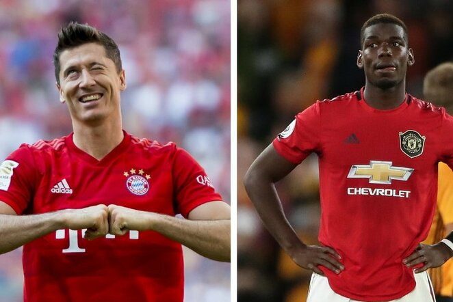 Robertas Lewandowskis ir Paulis Pogba | Scanpix nuotr.