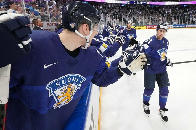 Suomijos – JAV rungtynių akimirka | IIHF nuotr.