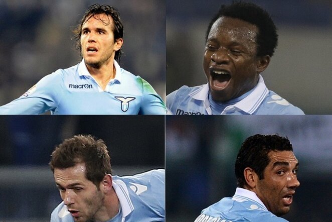 A.Gonzalezas (kairė viršuje), O.Onazi, S.Luličius (kairė apačioje) ir A.Diasas (dešinė apačioje) | AP/Scanpix nuotr.