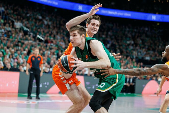 „Žalgiris“ – „Valencia“ rungtynių akimirka | Eriko Ovčarenko / BNS foto nuotr.