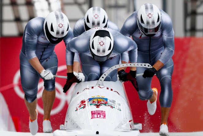 Latvijos bobslėjaus komanda | Scanpix nuotr.