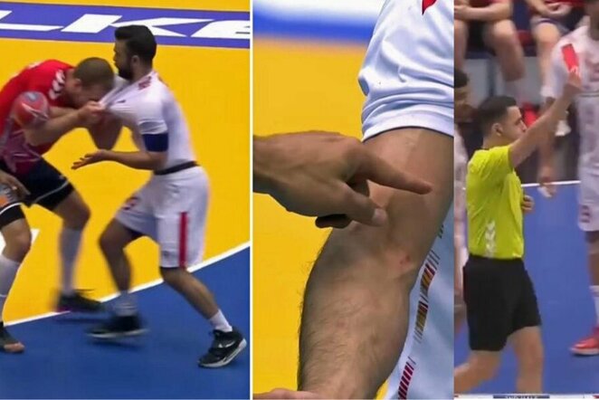 Skandalas pasaulio rankinio čempionate | „Stop“ kadras