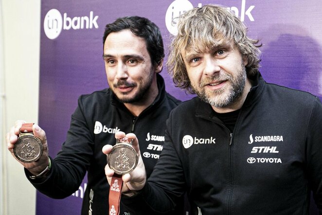 Benediktas Vanagas su komanda po 2020 m. Dakaro sugrįžo į Lietuvą | BNS/Arno Strumilos nuotr.
