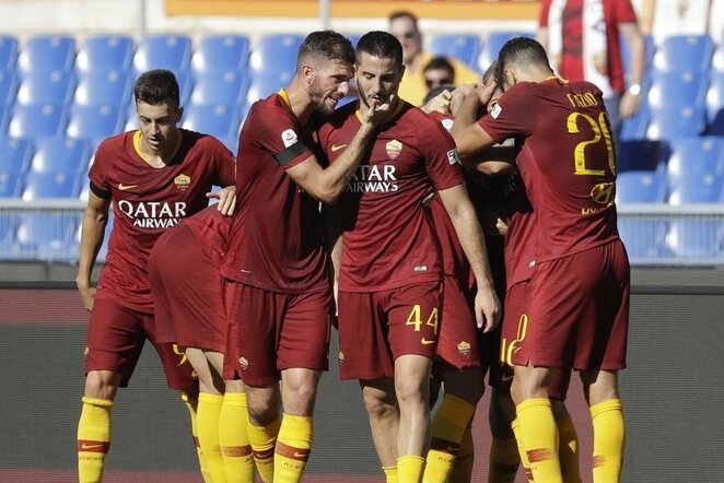 „AS Roma“ – „Lazio“ rungtynių akimirka | Scanpix nuotr.