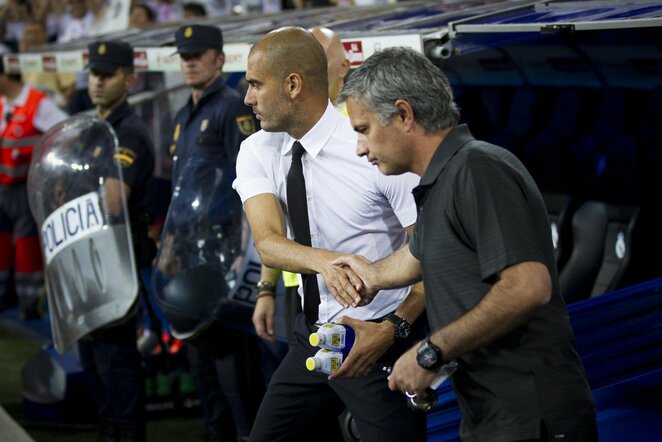 Pepas Guardiola ir Jose Mourinho | Scanpix nuotr.