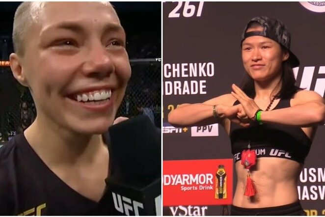 Rose Namajunas ir Weili Zhang | Youtube.com nuotr.