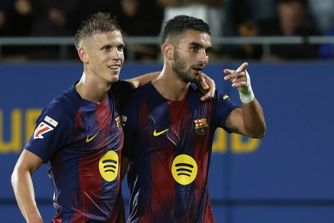 Dani Olmo ir Ferranas Torresas | Scanpix nuotr.
