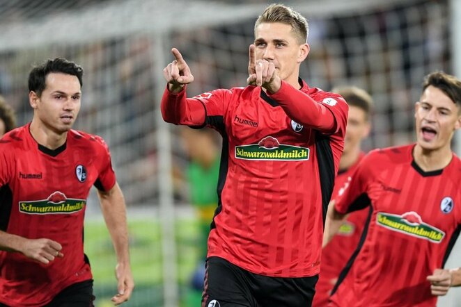„Freiburg“ – „Borussia“ rungtynių akimirka  | Scanpix nuotr.