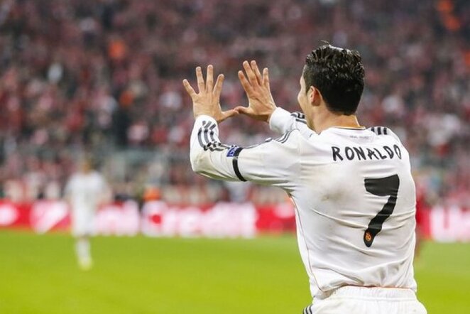 Cristiano Ronaldo pelnė puikų įvartį | SIPA/Scanpix nuotr.