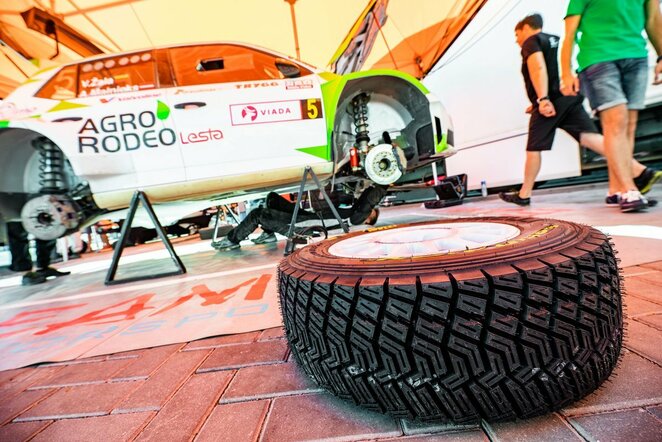 „Rally Žemaitija 2019“ startui parengti automobiliai įveikė techninės komisijos barjerą | Organizatorių nuotr.