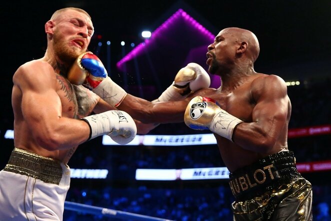 Floydas Mayweatheris ir Conoras McGregoras | Scanpix nuotr.