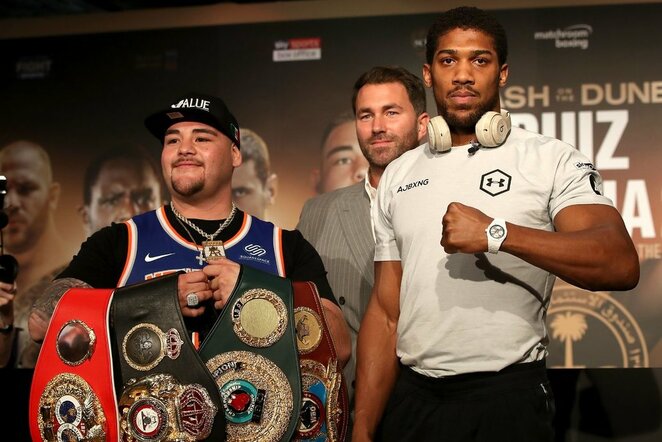 Andy Ruizas ir Anthony Joshua | Scanpix nuotr.