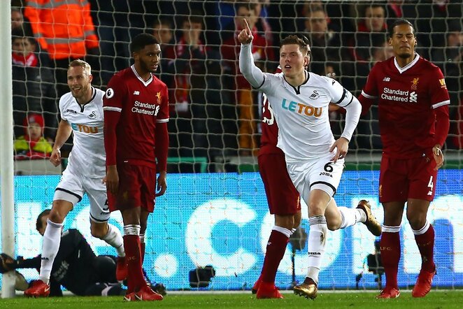 „Swansea City“ - „Liverpool“ rungtynių akimirka | Scanpix nuotr.