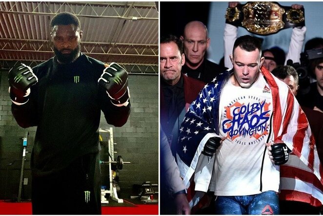 Tyronas Woodley ir Colby Covingtonas | Instagram.com nuotr