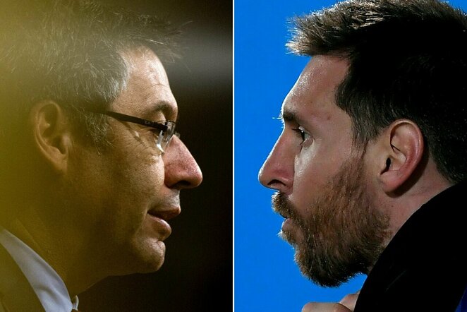Josepas Bartomeu ir Lionelis Messi | Scanpix nuotr.