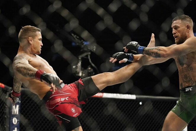 Dustinas Poirier ir Conoras McGregoras | Scanpix nuotr.