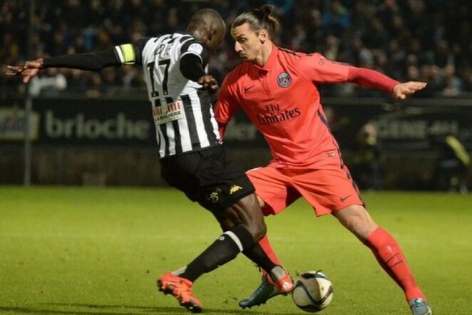 „Angers“ – PSG rungtynių akimirka | AFP/Scanpix nuotr.