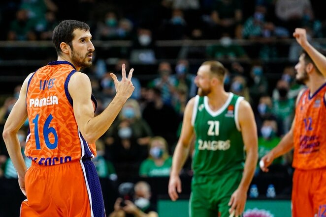 „Žalgiris“ – „Valencia“ rungtynių akimirka | Sportas.lt/Tito Pacausko nuotr.