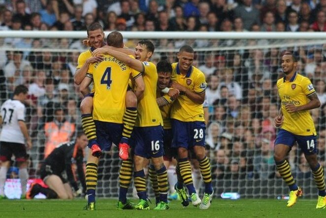 „Arsenal“ džiaugiasi antruoju įvarčiu | AFP/Scanpix nuotr.