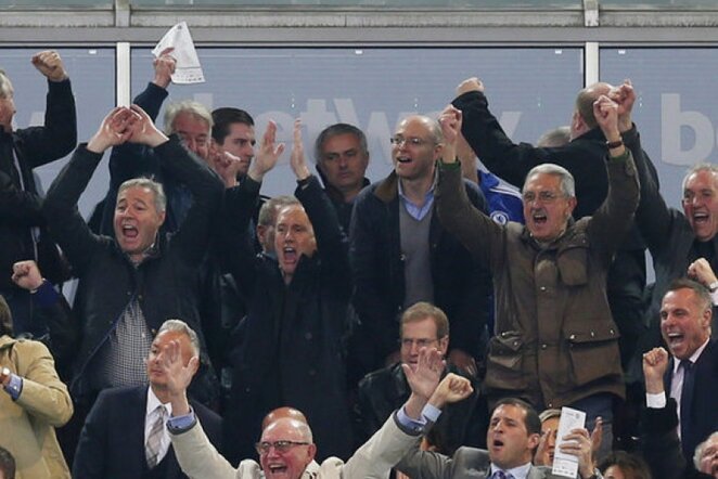 Jose Mourinho tribūnose | Reuters/Scanpix nuotr.