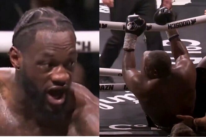 Deontay Wilderis ir Derekas Chisora | „Stop“ kadras